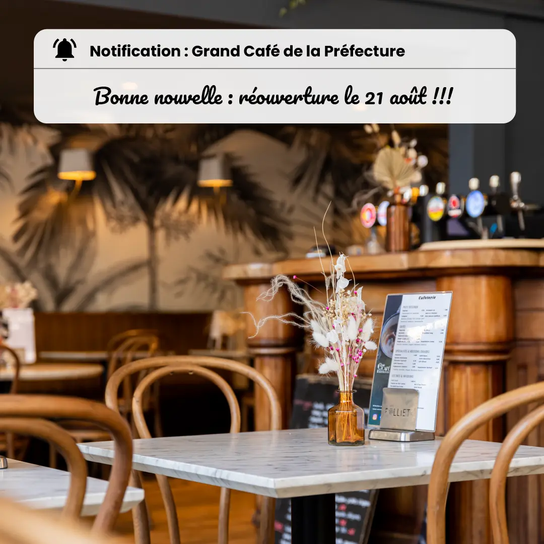 Publication réseaux sociaux - Grand Café De La Préfecture