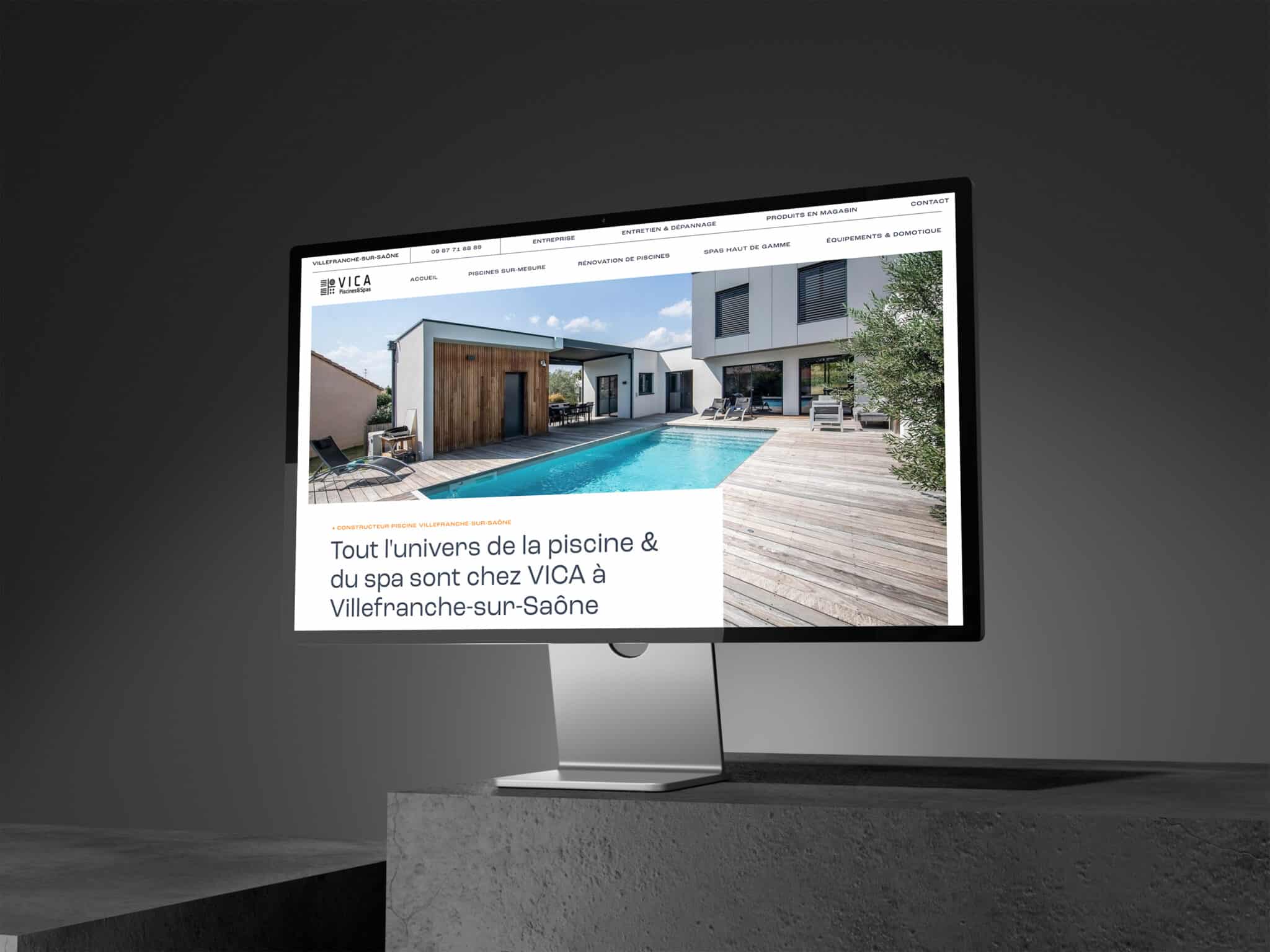 Vica Piscines - Site web -Podium
